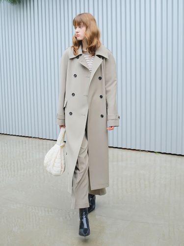 Deep Slit Trench Coat / Beige - PAUL&ALICE - Modalova