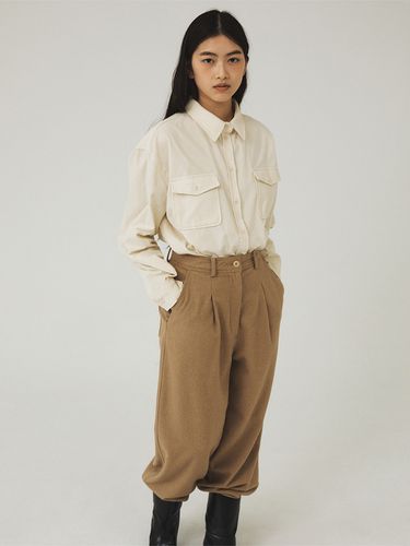 Corduroy Pocket Shirt - Cream - Tillber - Modalova