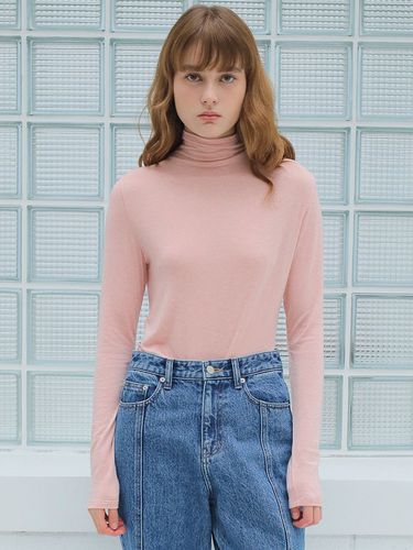 Wool Blended Turtleneck Top / 5 Colors - PAUL&ALICE - Modalova