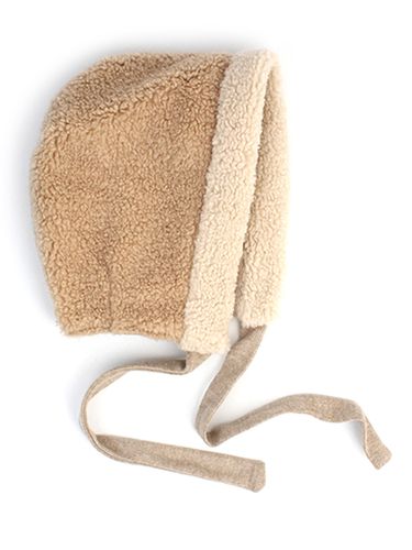 Fur Bonnet Hat - Beige - Universal chemistry - Modalova