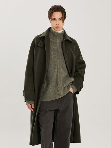 Unisex Semi-Oversized Balmacaan Coat _ - ADHOC - Modalova