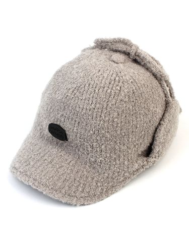 Knit Earflap Cap - Gray - Universal chemistry - Modalova