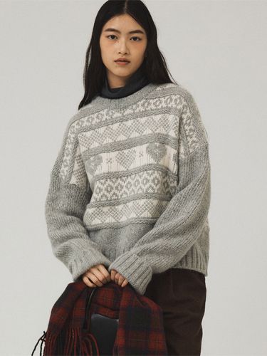 Nordic Round Knit - Gray - Tillber - Modalova