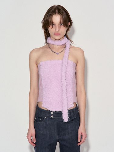 Snow Flower Scarf Bustier_Pink - DEBBY UPPER - Modalova