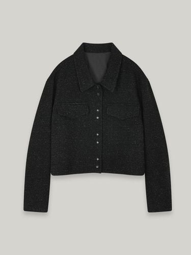 Daisy Crop Jacket - Black - eveningbrings - Modalova