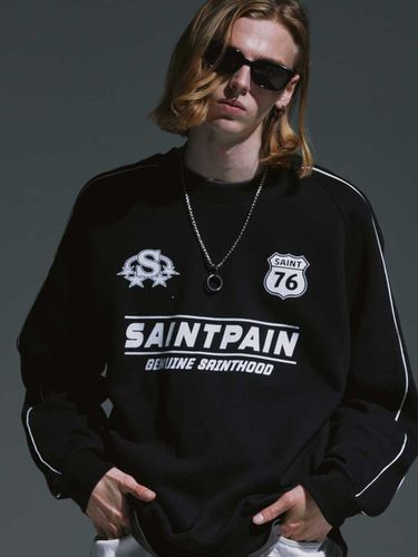 SP League Piping Sweatshirt - Black - SAINTPAIN - Modalova