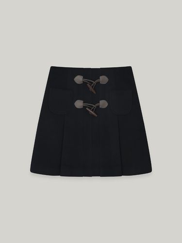 Double Toggle Skirt - Navy - eveningbrings - Modalova