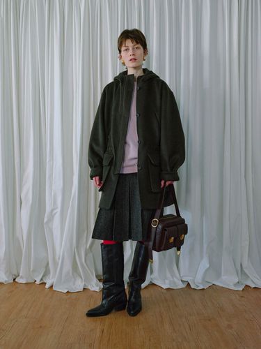 Rohe String Coat_Khaki - Ethos - Modalova