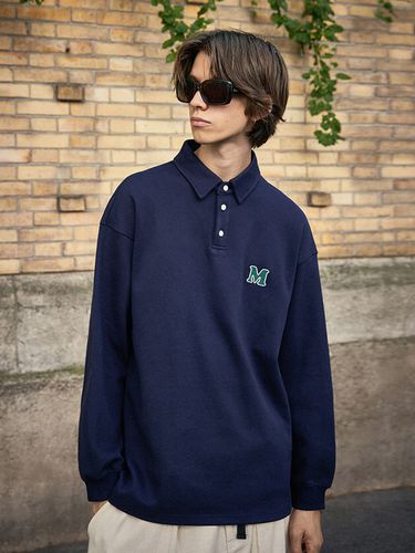 M Logo Oversized Collar T-shirt (2 Color) - MINIMAL PROJECT - Modalova