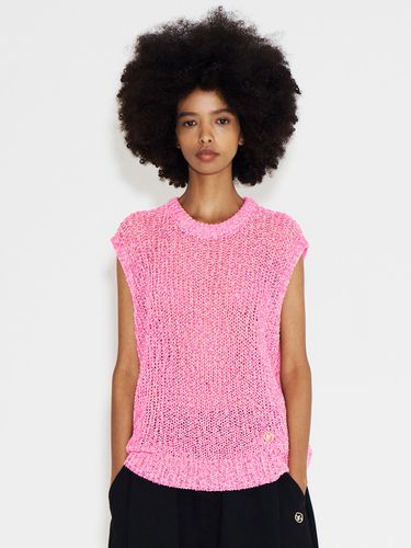 Unisex Multi Color Knit Vest W_Pink - NUAKLE - Modalova