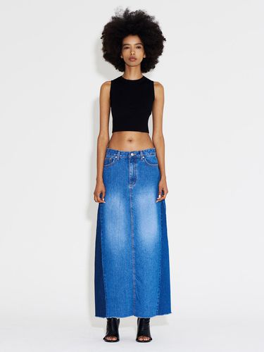 Maxi Denim Skirt W_Blue - NUAKLE - Modalova