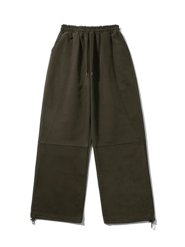 Curved Seam Wide Pant - Khaki - SEARCH410 - Modalova