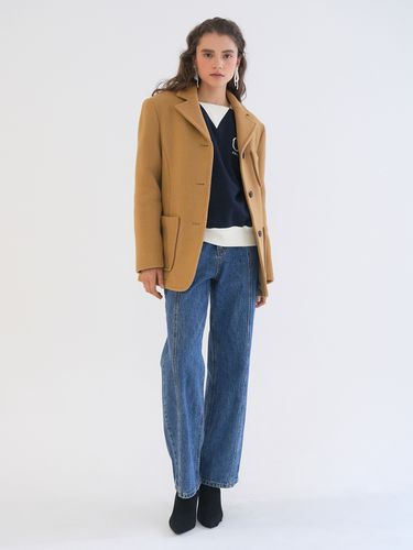 Wool Blazer Coat _ Camel - PAUL&ALICE - Modalova