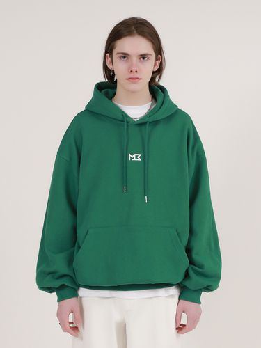 Signature Logo Oversized Hoodie_Green - MOMENTISM - Modalova