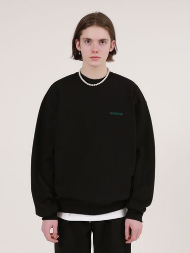 Basic Oversized Sweatshirt_Black - MOMENTISM - Modalova