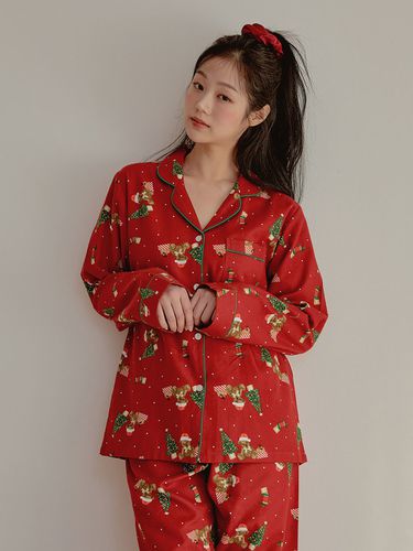 Fleece Cotton Pajama Set - LUNALUZ STUDIO - Modalova