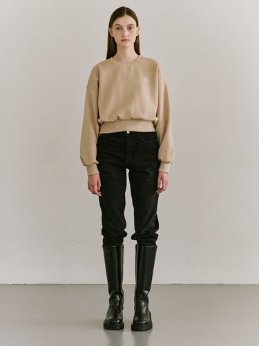 Back Slit Sweatshirts_Light Beige - Nouve - Modalova