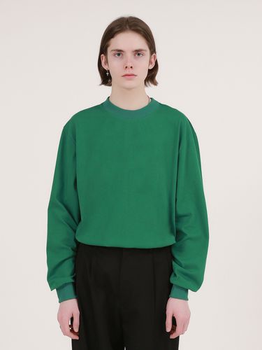 Signature Back Logo Sweatshirt_Green - MOMENTISM - Modalova