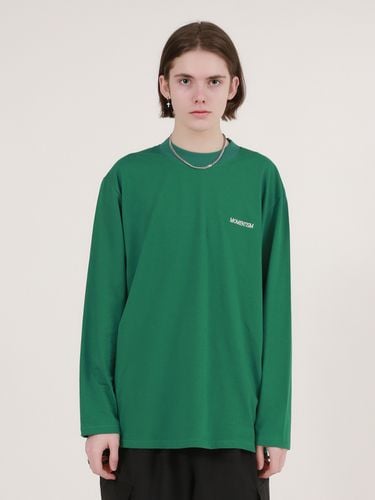 Essential Logo Oversized Sweatshirt_Green - MOMENTISM - Modalova