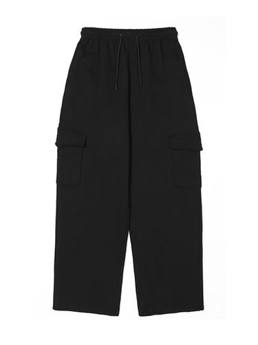 Cargo Wide Banding Pants _ Black - ADHOC - Modalova