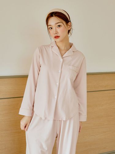 Pastel Poly Span Pajama Set - LUNALUZ STUDIO - Modalova