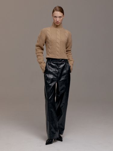 Faux Leather Straight Fit Pants () - LVIR - Modalova