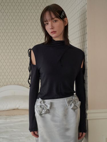 Half Turtleneck Top_Dark Navy - HHIPS - Modalova