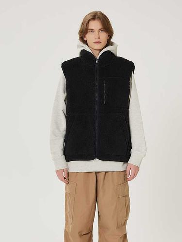 Relaxed Fit Fleece Puffer Vest - MARKM - Modalova