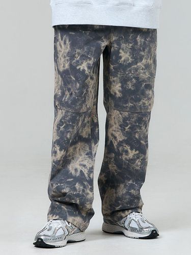 Tie-Dye Twill Pants _ Grey - PLAYIAN - Modalova