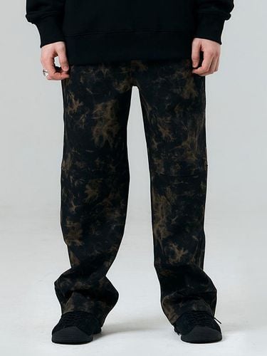 Tie-Dye Twill Pants _ Black - PLAYIAN - Modalova