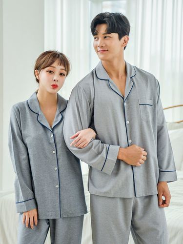 Couple Solid CDP Two-Piece Pajama - LUNALUZ STUDIO - Modalova