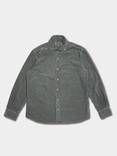 Corduroy Button Down Shirt - Jade - birbante - Modalova