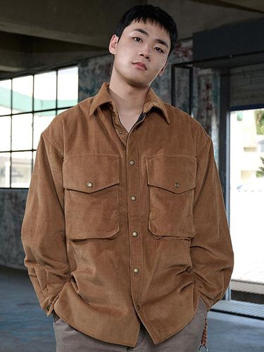 Oversized Corduroy Pocket Shirt Jacket _ - OFFGRID - Modalova