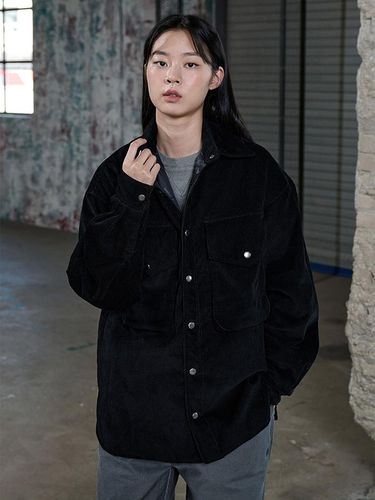 Oversized Corduroy Pocket Shirt Jacket _ - OFFGRID - Modalova