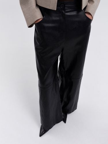 Lyn Leather Wide Pants - BLOSSOM H COMPANY - Modalova