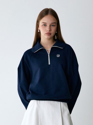 Half Zip-Up Sweatshirts_Navy - OVEOF - Modalova