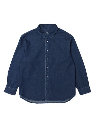 Basic Denim Shirt _ Dark Indigo - ADHOC - Modalova