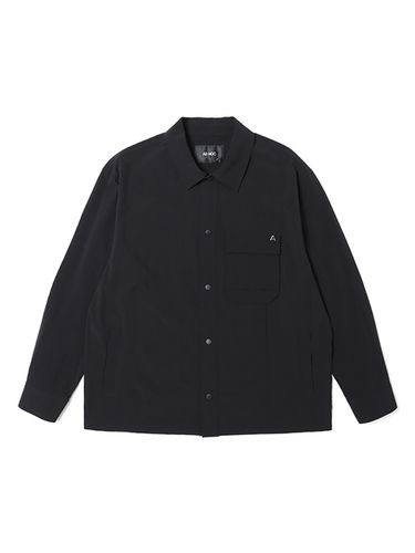 Eyelet Detail Pocket Shirt Jacket _ - ADHOC - Modalova