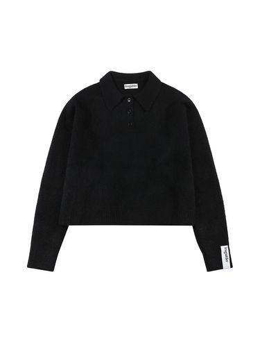 Alpaca Blend Collar Sweater (Black) - Lesugiatelier - Modalova