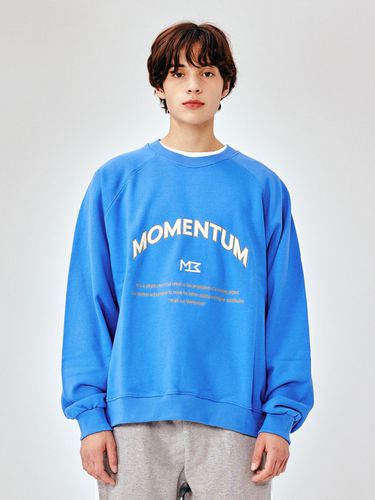 Momentum Raglan Sweatshirt - Blue - MOMENTISM - Modalova