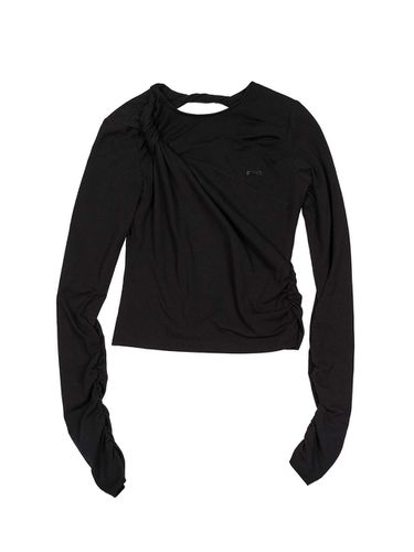 Twisted Back Cut Out Long Sleeve T-Shirt () - Lesugiatelier - Modalova