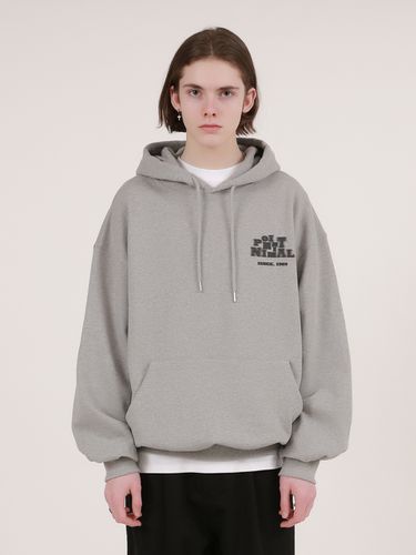 Blur Graphic Oversized Fit Hoodie - MOMENTISM - Modalova