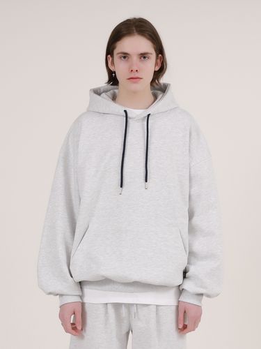 Different Color On String Oversized Fit Hoodie - MOMENTISM - Modalova