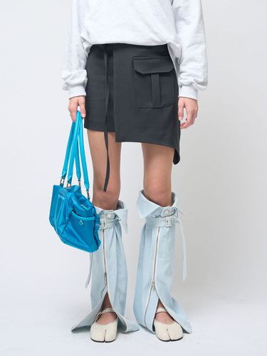 Unbalance Pocket String Wrap Mini Skirt - 320SHOWROOM - Modalova