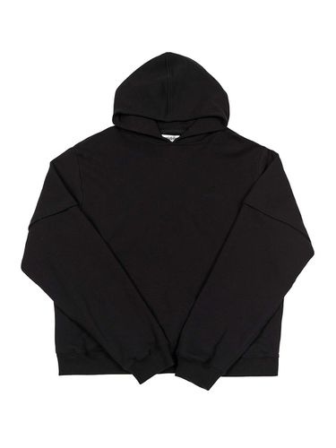 Back Cut Out Layered Hoodie (Black) - Lesugiatelier - Modalova