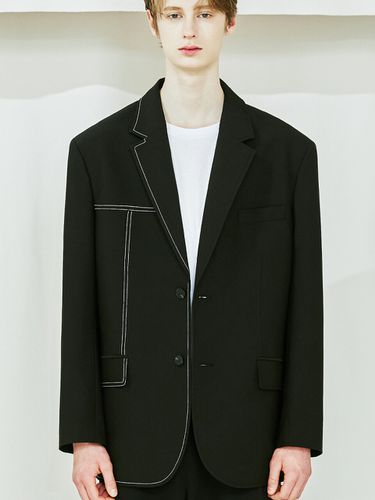 Half Stitch Single Blazer_Black - S SY - Modalova