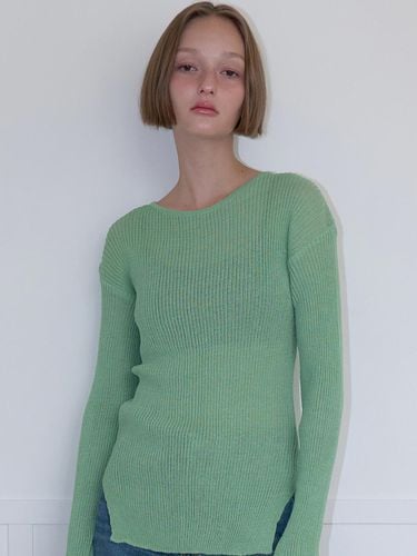 Linen Seethrough Knit 11colors - ouie - Modalova