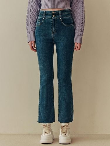 Wide Button Denim Pants - ZEROSTREET - Modalova