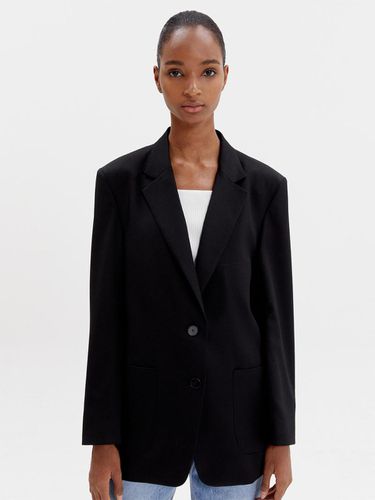 Oversized Wool Blazer (Black) - HAVELESS - Modalova