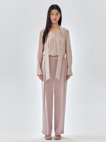 Drama Signature] Pleated Semi-Wide Trousers_3color - FRONTROW - Modalova